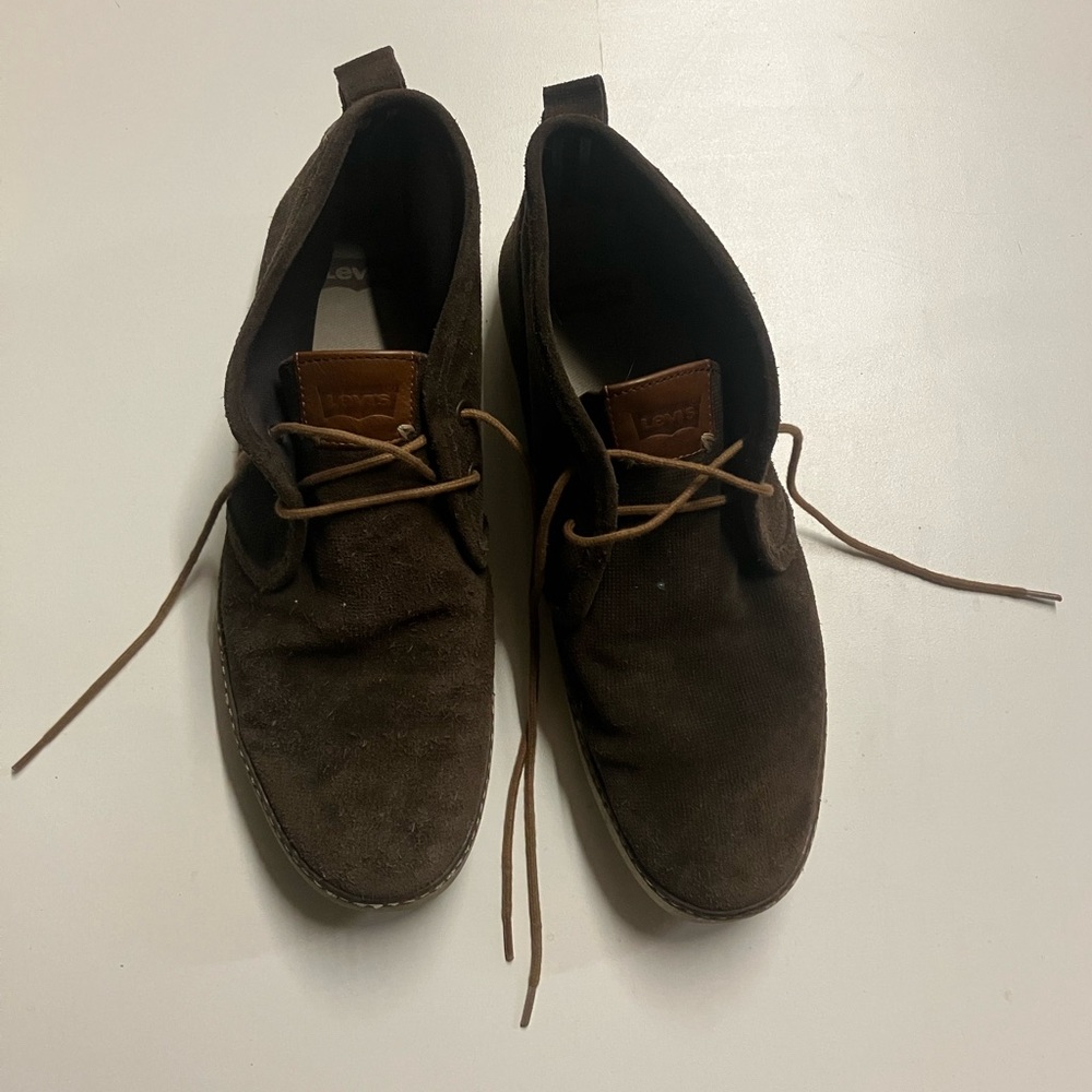 Levis brown mens shoes